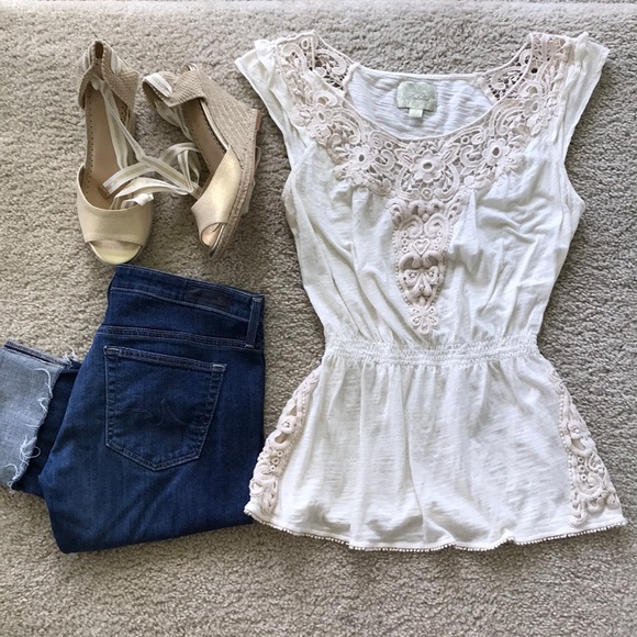 Anthropologie Tops - {Anthropologie} Deletta Crochet Tank